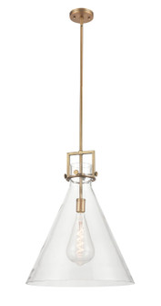 Downtown Urban One Light Pendant in Brushed Brass (405|4111SLBBG41118CL)