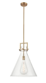 Downtown Urban One Light Pendant in Brushed Brass (405|4111SLBBG41116CL)
