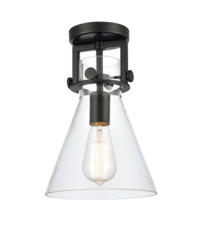 Downtown Urban LED Semi-Flush Mount in Matte Black (405|4111FBK8CLLED)