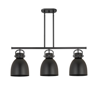 Downtown Urban Three Light Island Pendant in Matte Black (405|4103IBKM41210BK)