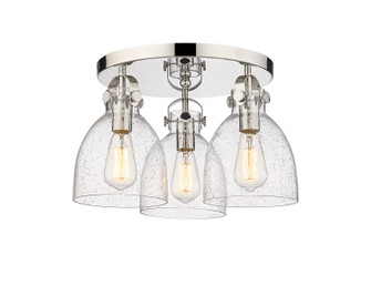 Downtown Urban Three Light Semi-Flush Mount in Polished Nickel (405|4103FPNG4127SDY)