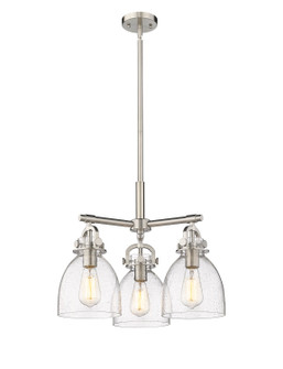 Downtown Urban Three Light Pendant in Satin Nickel (405|4103CRSNG4127SDY)