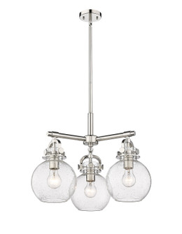 Downtown Urban Three Light Pendant in Polished Nickel (405|4103CRPNG4107SDY)