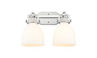 Downtown Urban Two Light Bath Vanity in Satin Nickel (405|4102WSNG4127WH)