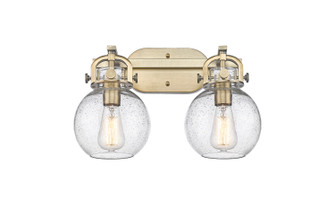 Newton Two Light Bath Vanity in Brushed Brass (405|4102WBBG4107SDY)