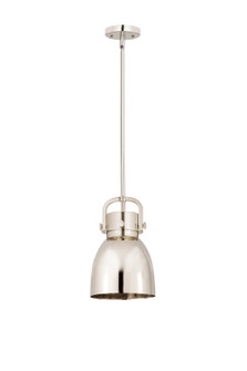 Downtown Urban One Light Mini Pendant in Polished Nickel (405|4101SSPNM4128PN)