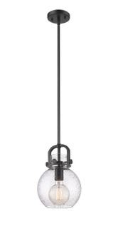 Downtown Urban One Light Mini Pendant in Matte Black (405|4101SSBKG4108SDY)