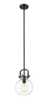 Downtown Urban One Light Mini Pendant in Matte Black (405|4101SSBKG4108CL)