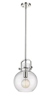 Downtown Urban One Light Mini Pendant in Polished Nickel (405|4101SMPNG41010CL)