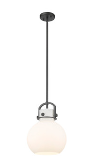 Downtown Urban One Light Mini Pendant in Matte Black (405|4101SMBKG41010WH)