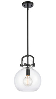 Downtown Urban One Light Mini Pendant in Matte Black (405|4101SMBKG41010CL)