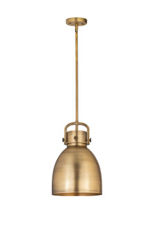Downtown Urban One Light Pendant in Brushed Brass (405|4101SMBBM41210BB)