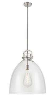 Downtown Urban One Light Pendant in Satin Nickel (405|4101SLSNG41218CL)
