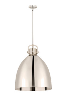 Downtown Urban One Light Pendant in Polished Nickel (405|4101SLPNM41218PN)