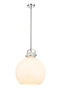 Downtown Urban One Light Pendant in Polished Nickel (405|4101SLPNG41016WH)