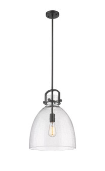Downtown Urban One Light Pendant in Matte Black (405|4101SLBKG41214SDY)