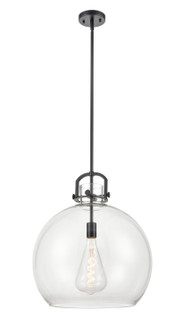 Downtown Urban One Light Pendant in Matte Black (405|4101SLBKG41018CL)