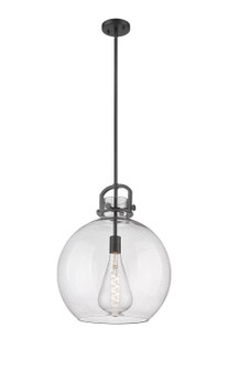 Downtown Urban One Light Pendant in Matte Black (405|4101SLBKG41016SDY)