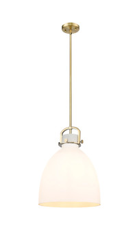 Downtown Urban One Light Pendant in Brushed Brass (405|4101SLBBG41214WH)