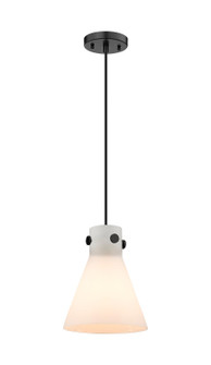 Downtown Urban One Light Pendant in Matte Black (405|4101PSBKG4118WH)