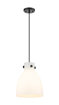 Downtown Urban One Light Pendant in Matte Black (405|4101PMBKG41210WH)