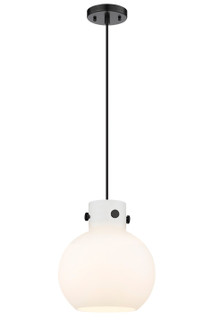 Downtown Urban One Light Mini Pendant in Matte Black (405|4101PMBKG41010WH)