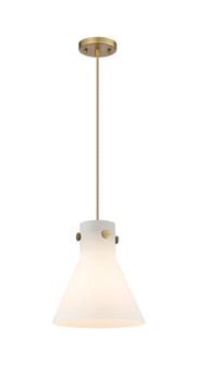 Downtown Urban One Light Pendant in Brushed Brass (405|4101PMBBG41110WH)