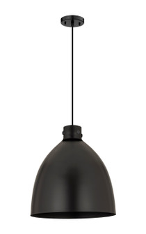 Downtown Urban One Light Pendant in Matte Black (405|4101PLBKM41218BK)