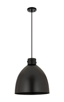 Downtown Urban One Light Pendant in Matte Black (405|4101PLBKM41216BK)