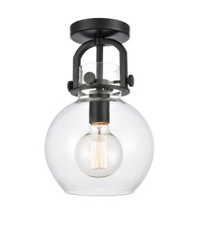 Downtown Urban One Light Semi-Flush Mount in Matte Black (405|4101FBKG4108CL)