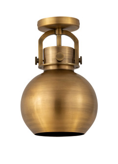 Downtown Urban One Light Semi-Flush Mount in Brushed Brass (405|4101FBBM4108BB)