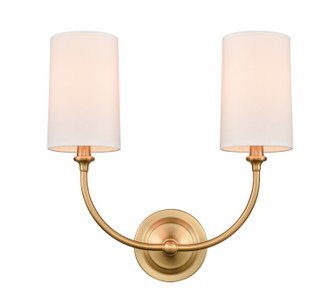 Giselle Two Light Wall Sconce in Satin Gold (405|3722WSGS1)