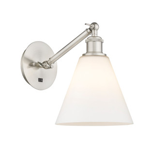 Ballston LED Wall Sconce in Brushed Satin Nickel (405|3171WSNGBC81LED)