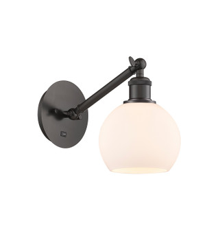 Ballston One Light Wall Sconce in Oil Rubbed Bronze (405|3171WOBG1216)