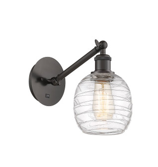 Ballston One Light Wall Sconce in Oil Rubbed Bronze (405|3171WOBG1013)