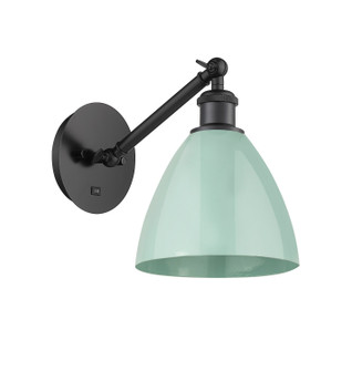 Ballston One Light Wall Sconce in Matte Black (405|3171WBKMBD75SF)