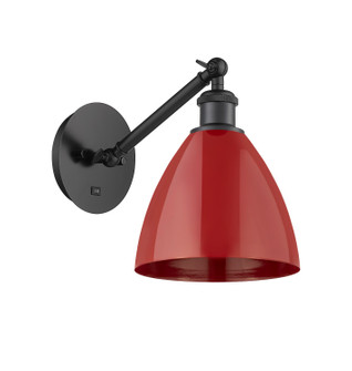 Ballston One Light Wall Sconce in Matte Black (405|3171WBKMBD75RD)