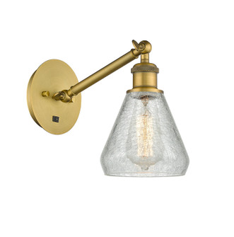 Ballston One Light Wall Sconce in Brushed Brass (405|3171WBBG275)