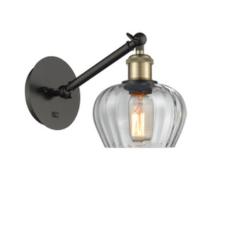 Ballston One Light Wall Sconce in Black Antique Brass (405|3171WBABG92)