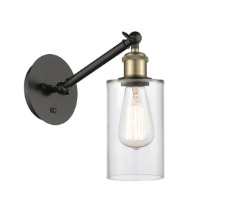Ballston One Light Wall Sconce in Black Antique Brass (405|3171WBABG802)