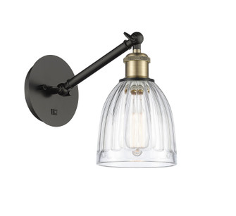 Ballston One Light Wall Sconce in Black Antique Brass (405|3171WBABG442)