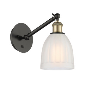 Ballston LED Wall Sconce in Black Antique Brass (405|3171WBABG441LED)