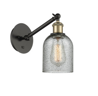 Ballston One Light Wall Sconce in Black Antique Brass (405|3171WBABG257) Ballston One Light Wall Sconce in Black Antique Brass (405|3171WBABG257)