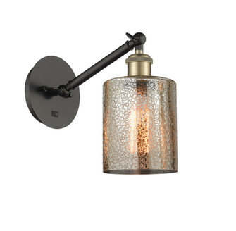Ballston One Light Wall Sconce in Black Antique Brass (405|3171WBABG116)