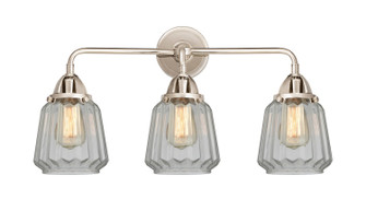 Nouveau 2 Three Light Bath Vanity in Polished Nickel (405|2883WPNG142)