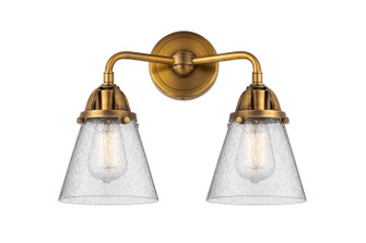 Nouveau 2 Two Light Bath Vanity in Brushed Brass (405|2882WBBG64)