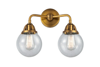 Nouveau 2 LED Bath Vanity in Brushed Brass (405|2882WBBG2046LED)