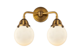 Nouveau 2 Two Light Bath Vanity in Brushed Brass (405|2882WBBG2016)