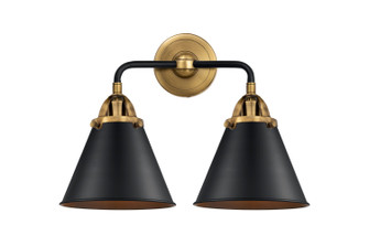 Nouveau 2 LED Bath Vanity in Black Antique Brass (405|2882WBABM13BKLED)