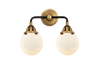 Nouveau 2 LED Bath Vanity in Black Antique Brass (405|2882WBABG2016LED)